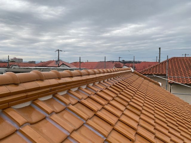 明石市の瓦屋根の改修工事完了